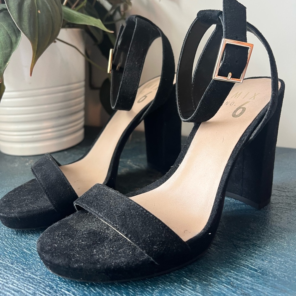 Black Block Heels